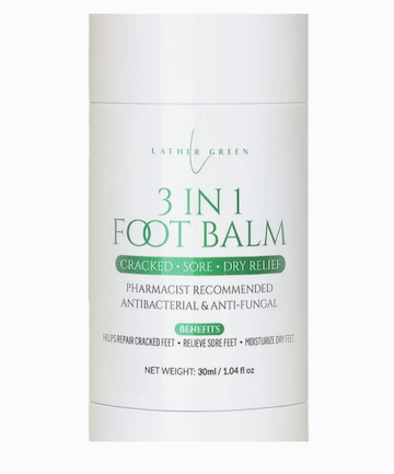 Lather Green 3 in 1 Foot Balm, $13.99