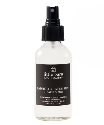 Little Barn Apothecary Bamboo + Fresh Mint Clearing Mist, $16