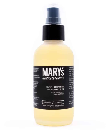 Mary's Nutritionals Hemp Massage Oil, $40