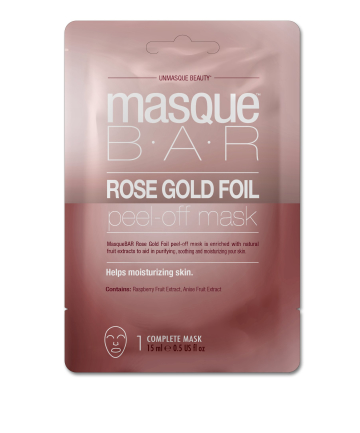 Masque Bar Rose Gold Foil Peel Off Mask, $2.99