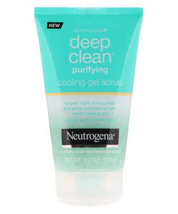 Neutrogena Deep Clean Purifying Cooling Gel Scrub, $8.99