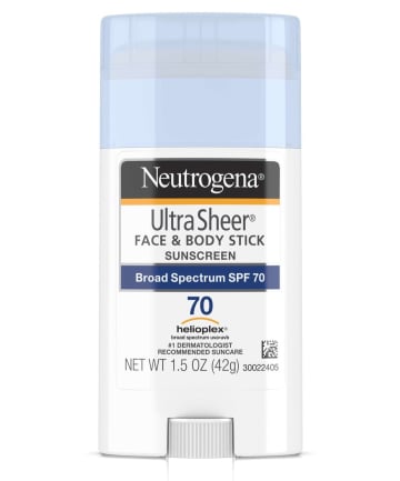 Neutrogena Ultra Sheer Face + Body Stick Sunscreen Broad Spectrum SPF 70, $11.99