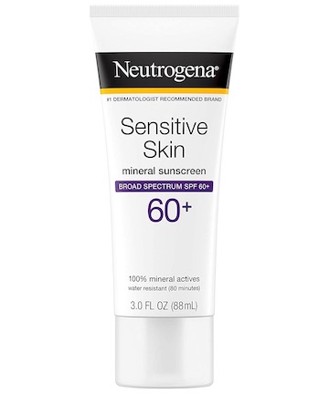 Neutrogena Sensitive Skin Mineral Sunscreen SPF 60+, $8.97