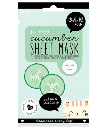 Day 1: Oh K! Cucumber Sheet Mask, $3.50