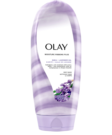 Olay Moisture Ribbons Plus Body Wash Shea + Lavender Oil, $5.99