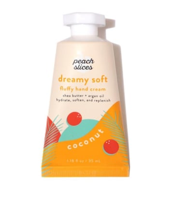 Peach & Lily Peach Slices Dreamy Soft Fluffy Hand Cream in Coconut, $5.99