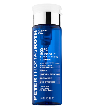 Best for mature skin: Peter Thomas Roth 8% Glycolic Solutions Toner, $40 