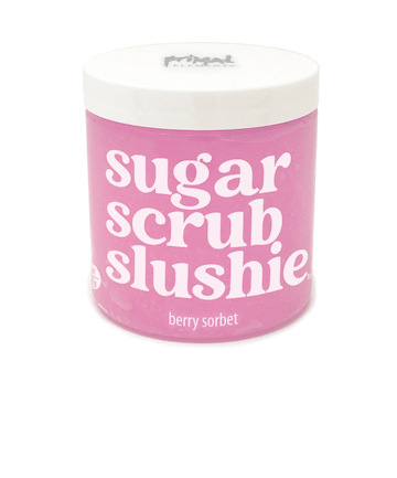 Primal Elements Sugar Scrub Slushie in Berry Sorbet, $24