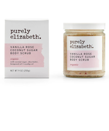 Purely Elizabeth Vanilla Rose Coconut Sugar Body Scrub, $39