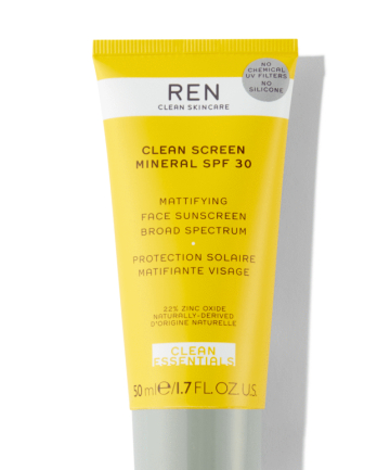 Ren Clean Screen Mineral SPF 30 Mattifying Face Sunscreen, $38