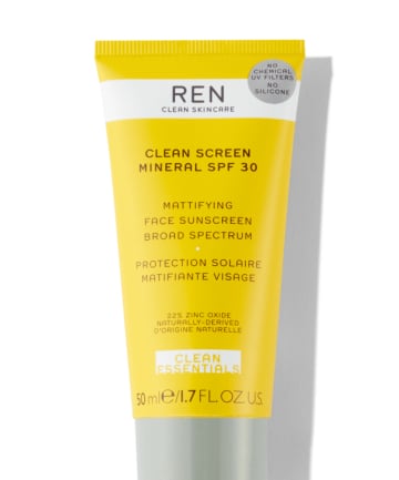 Ren Clean Screen Mineral SPF 30 Mattifying Face Sunscreen, $40