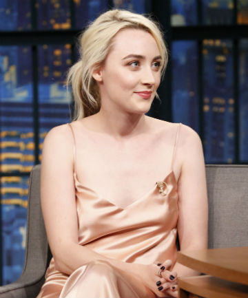 Pretty in Peach on 'Late Night with Seth Meyers'