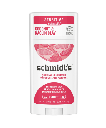 Schmidt's Sensitive Skin Stick Deodorant in Coconut & Kaolin Clay, $14.23