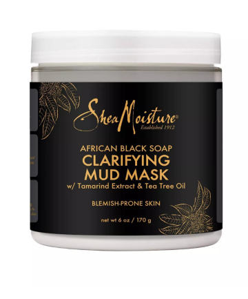 Face Mask: Shea Moisture African Black Soap Clarifying Mud Mask, $14.99