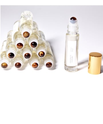 Sunday Forever Coconuts Perfume with Tiger's Eye Rollerball, $48