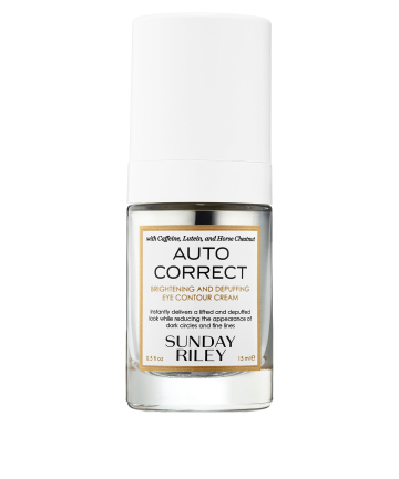 Sunday Riley Auto Correct Brightening and Depuffing Eye Contour Cream, $65