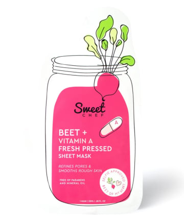Day 4: Sweet Chef Beet + Vitamin A Fresh Pressed Sheet Mask, $3.50