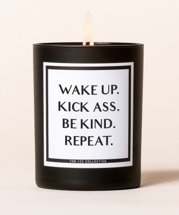 The 125 Collection Lavender & Sage Quote Candle, $35