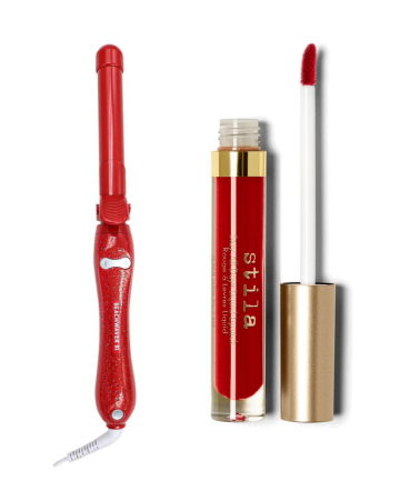 The Beachwaver Co. Beachwaver Red Glitter B1.25 + Stila Lipstick in Beso, $59