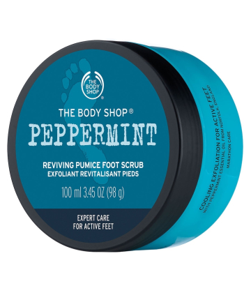 The Body Shop Peppermint Reviving Pumice Foot Scrub, $8.40