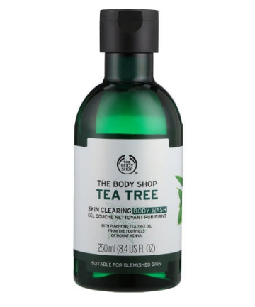 The Body Shop Tea Tree Skin Clearing Body Wash, $9