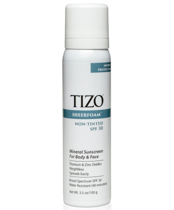 Tizo SheerFoam Body & Face Sunscreen, $38 