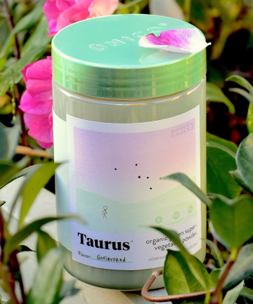 Unico Taurus Organic Green Super-Vegetable Powder, $46