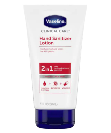 Vaseline Clinical Care Hand Sanitizer Lotion, $4.99