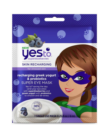 Yes to Superblueberries Greek Yogurt & Probiotic Eye Mask, $2.99
