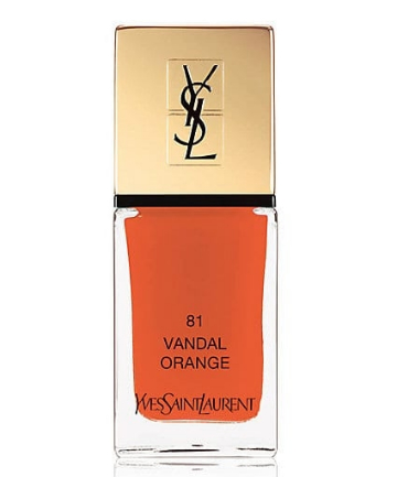Yves Saint Laurent La Laque Couture in Vandal Orange, $28