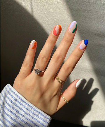 Mani of the Week: Abstract Summer Colors
