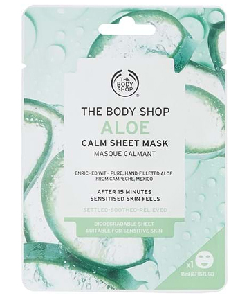 The Body Shop Aloe Calm Hydration Sheet Mask, $6