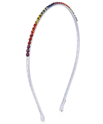 White rainbow LV headband — AllureCozmedix