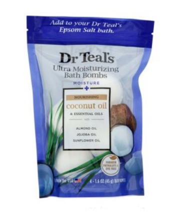 Dr. Teal's Coconut Moisture Bath Bombs, $5.99