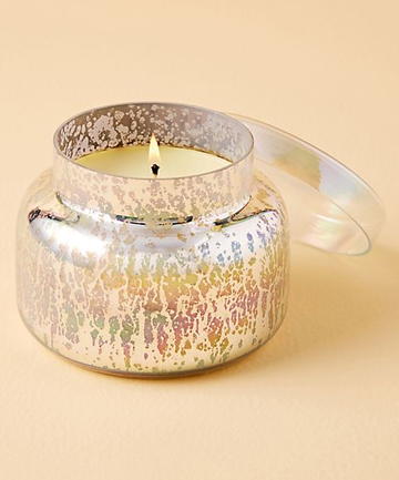 The Perfect Candle: Capri Blue Champagne Iridescent Jar Candle,  $30