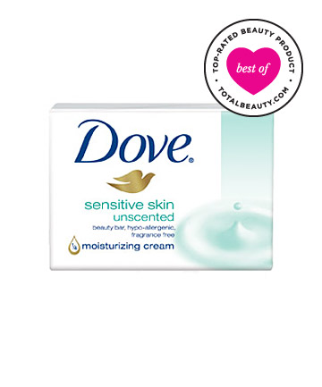 No. 2: Dove Sensitive Skin Unscented Beauty Bar, $3.79
