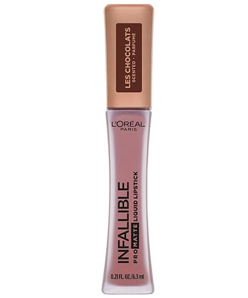 L'Oreal Paris Infallible Pro Matte Les Chocolats Scented Liquid Lipstick, $7.99