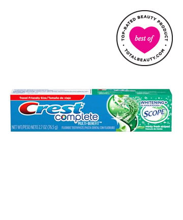 Best Toothpaste No. 1: Crest Complete Whitening Plus Scope, $6.49