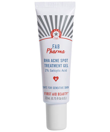 First Aid Beauty FAB Pharma BHA Acne Spot Treatment Gel 2% Salicylic Acid, $26