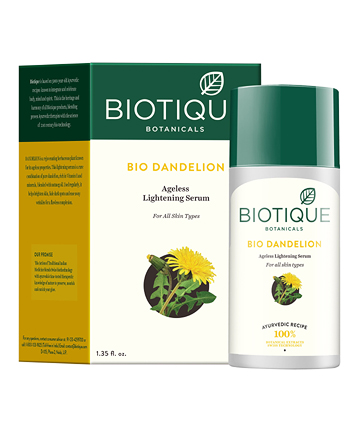 Biotique Bio Dandelion Ageless Lightening Serum, $13.99