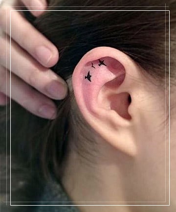 Super cute matching ear tattoos I did  Silver Moon Tattoo  Facebook