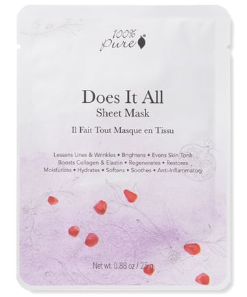 100% Pure Does It All Sheet Mask, $6