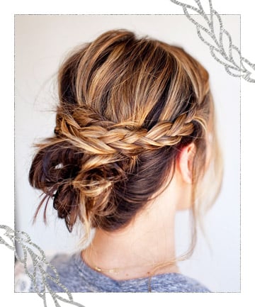 Knotted Bun With Braided Bun