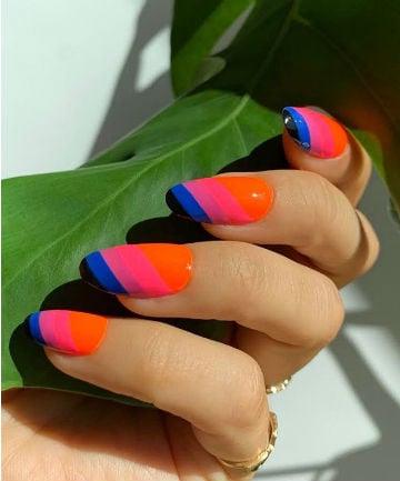 Mani of the Week: Bright Stripes