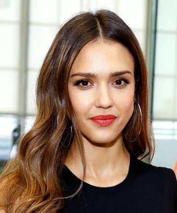 jessica alba dark hair with highlights