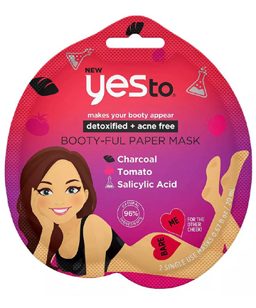 Yes To Detoxified + Acne-Free Booty-Ful Paper Mask, $4.99