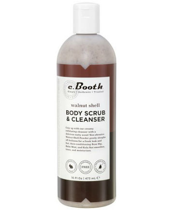 Best Body Scrub No. 4: C. Booth Walnut Shell Body Scrub & Cleanser, $11.52