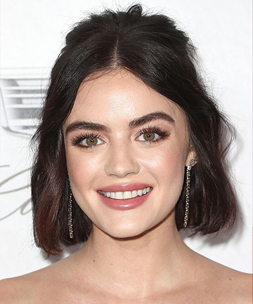 Lucy Hale says face mist works to keep frizz away