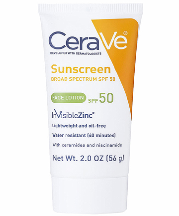 CeraVe Sunscreen Face Lotion SPF 50, $13.47