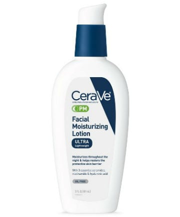 CeraVe PM Face Moisturizer for Nighttime Use, $15.49